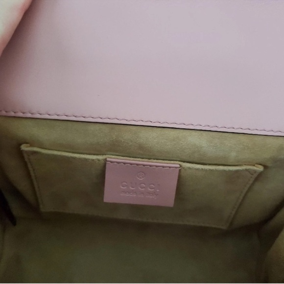 Gucci Broadway Pearl Studded Padlock Pink and Gold Crossbody Bag w key 🔑